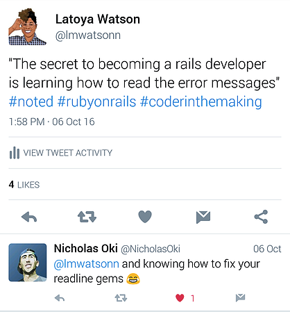 rails tweet