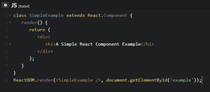 React